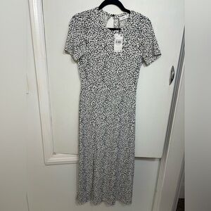 Mango Ditsy Midi Dress